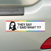 ZE ZEGGEN DAT IK ZEI WAT - JESUS.png Bumpersticker (Op auto)