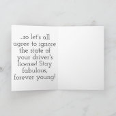 Ze zeggen dat leeftijd slechts een staat van je ge kaart (Binnen)