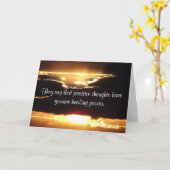 Ze zeggen dat positieve gedachten een goede Kaart  (Gele Bloem)