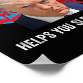 Ze zeggen dat rood licht je helpt om beter te slap poster (Hoek)