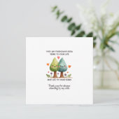 Ze zeggen dat vriendschap jaren toevoegt aan je le kaart (Staand voorkant)