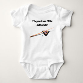 Ze zeggen me dat ik graag Billiards Baby Bodysuit- Romper