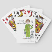 Ze zegt dat ik de nachtjapon niet doe. pokerkaarten (Achterkant)