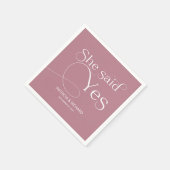 Ze zei dat de partij van de Deusty Pink Servet (Hoek)