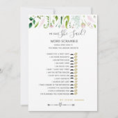 Ze zei dat games Baby shower grijs/geel Kaart (Voorkant)