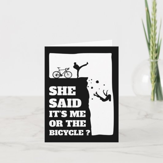 Ze zei dat het mij of de Fiets Fun Cycling was Kaart (Voorkant)