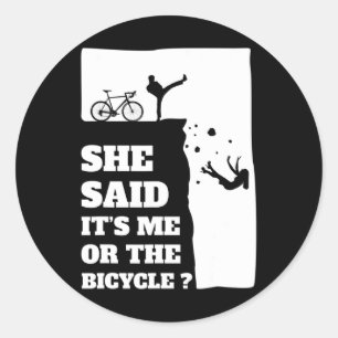 Ze zei dat het mij of de Fiets Fun Cycling was Ronde Sticker