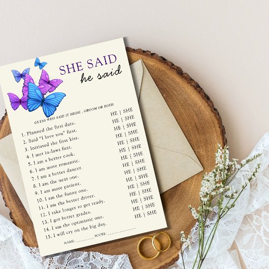 Ze zei dat hij Vrijgezellenfeest Game Butterfly ze Flyer