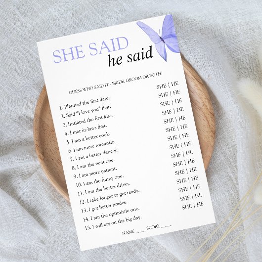 Ze zei dat hij Vrijgezellenfeest Game Butterfly ze Flyer