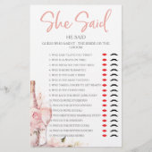 Ze zei dat hij Vrijgezellenfeest Party Game zei (Voorkant)