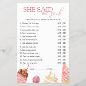 Ze zei dat hij zei dat het Vrijgezellenfeest Spel  Flyer (Voorkant)