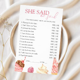 Ze zei dat hij zei dat het Vrijgezellenfeest Spel Flyer