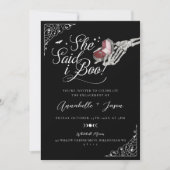 Ze zei dat ik boo skelet hand ring doos Verloving Aankondiging (Voorkant)