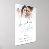 Ze zei dat Verloving foto-overlay echt was Folie Afdrukken (Laagn)