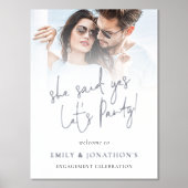 Ze zei dat Verloving foto-overlay echt was Folie Afdrukken (Voorkant)