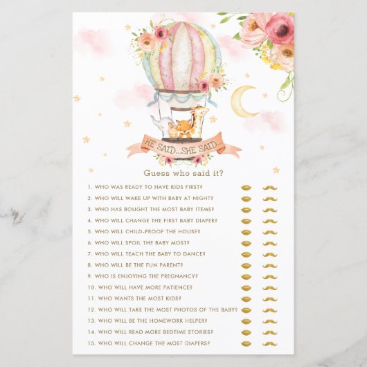 Ze zei dat ze Baby Game zei. (Voorkant)