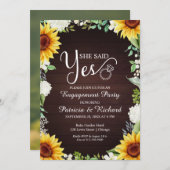 Ze zei dat ze een uitnodiging van de Rustige Engag (Voorkant / Achterkant)