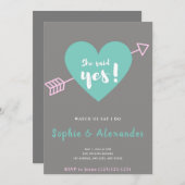 Ze zei dat ze uitnodiging was voor een huwelijk (Voorkant / Achterkant)