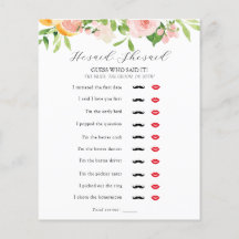 Ze zei dat ze Vrijgezellenfeest Game zei.