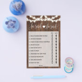 Ze zei dat ze Western Vrijgezellenfeest spelkaart  Flyer (Enkel)