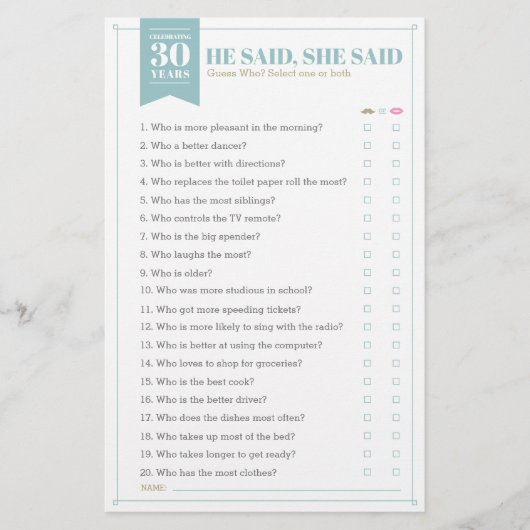 Ze zei: "Game (volledig )" (Voorkant)