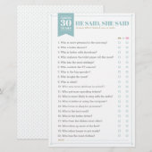 Ze zei: "Game (volledig )" (Voorkant / Achterkant)