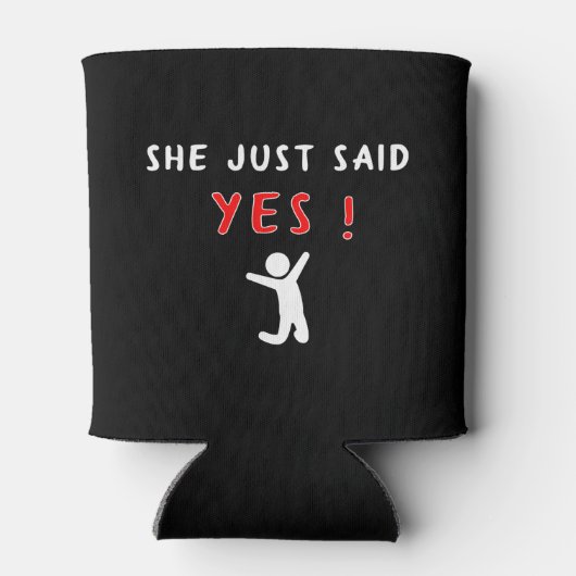 Ze zei gewoon ja blikjeskoeler (Achterkant)