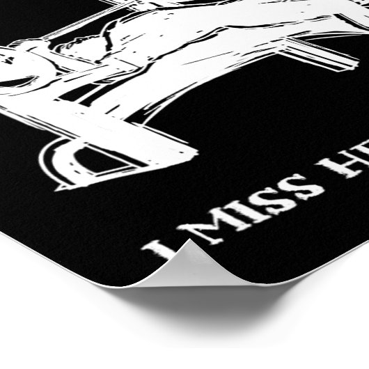 Ze zei gym of ik mis haar gym spier grappig lichaa poster (Hoek)