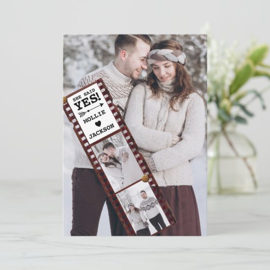 Ze zei ja 3 Aankondiging van het Foto Verloving (Staand voorkant)