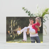 Ze zei ja! Aankondiging verloving (Staand voorkant)