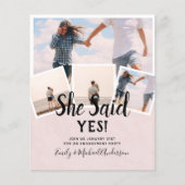 Ze zei ja! Aankondiging VERLOVING FOTO (Voorkant)