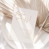 Ze zei ja aarthy Boho Bridal Shower Kaart