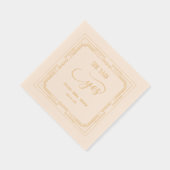 Ze zei ja, Art Deco Vrijgezellenfeest Folie Servetten (Rechts)