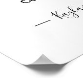 Ze zei ja banner white Engaged welkome Poster (Hoek)
