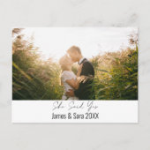 Ze zei ja briefkaart (Voorkant)