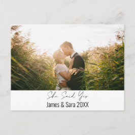 Ze zei ja briefkaart