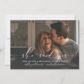 ZE ZEI JA | Calligrafie-repetitie - uitnodiging (Voorkant)