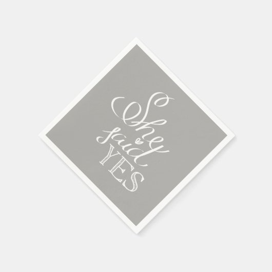 Ze zei JA Cocktail servetten (Hoek)