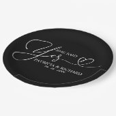 Ze zei ja Cute Engagement Party Paper Bord (Gekanteld)