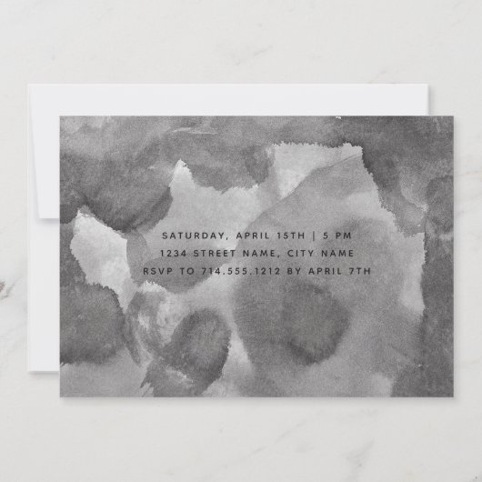 Ze zei ja dat de Calligrafie Engagement Party uitn Kaart (Achterkant)