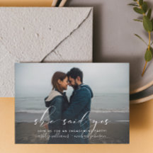 Ze zei ja dat de Calligrafie Engagement Party uitn