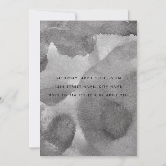 Ze zei ja dat de Calligrafie Engagement Party uitn Kaart (Achterkant)