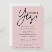 Ze zei ja Dusty Roos Verloving Kaart (Voorkant)