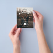 Ze zei ja eindelijk foto verlovingsfeestje uitnodi flyer (Hand)