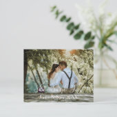 Ze zei ja, Elegant Typografie Briefkaart (Staand voorkant)