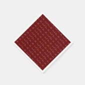 Ze zei ja, Elegant Typografie Servet (Hoek)