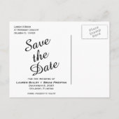 Ze zei: Ja Fancy foto Opslaan Datum Aankondigingskaart (Achterkant)