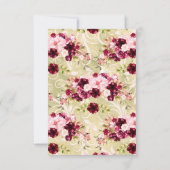 Ze zei ja Floral Engagement Party uitnodiging (Achterkant)