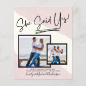 Ze zei ja - Foto Engagement Party nodigde uit (Voorkant)