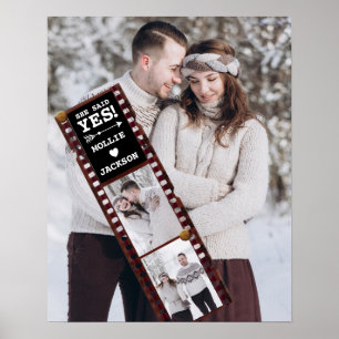 Ze zei ja Foto Verloving aankondiging Poster